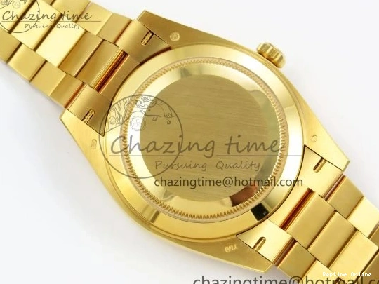 1225 WrinkleFree DayDate 40 228238 ARF 904L Steel YG Crystal Diamonds Bezel on President Bracelet VR 1550